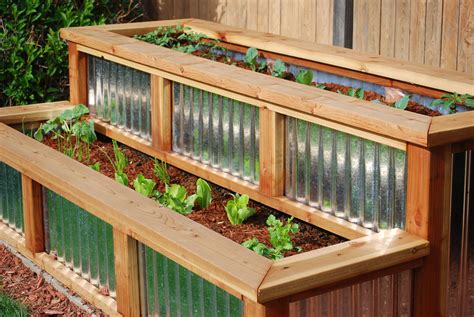 corrugated metal planter box|corrugated metal garden beds.